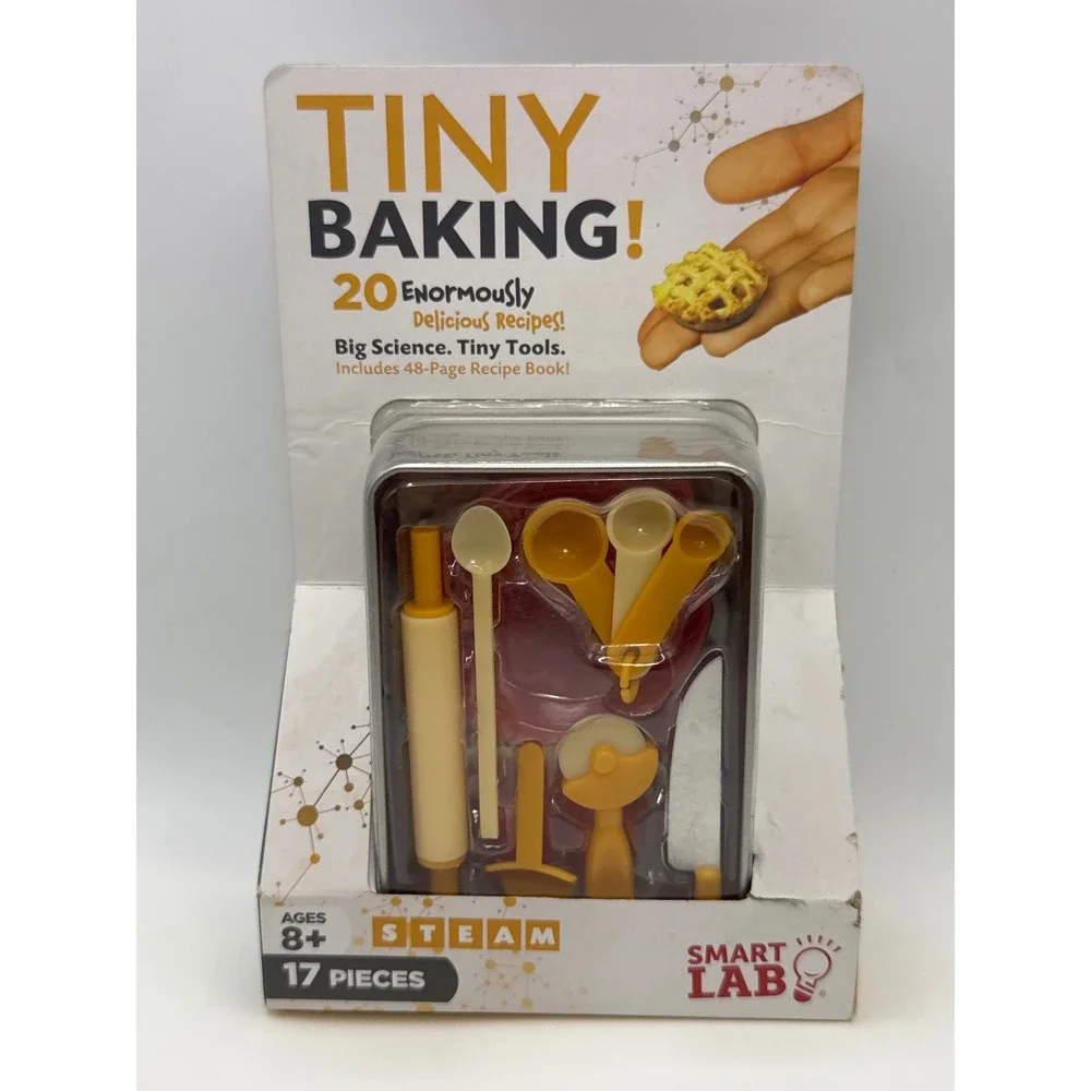 SmartLab‎ Toys Tiny Baking! 17 Piece STEAM Kit with 20 Recipes & Miniature Tools